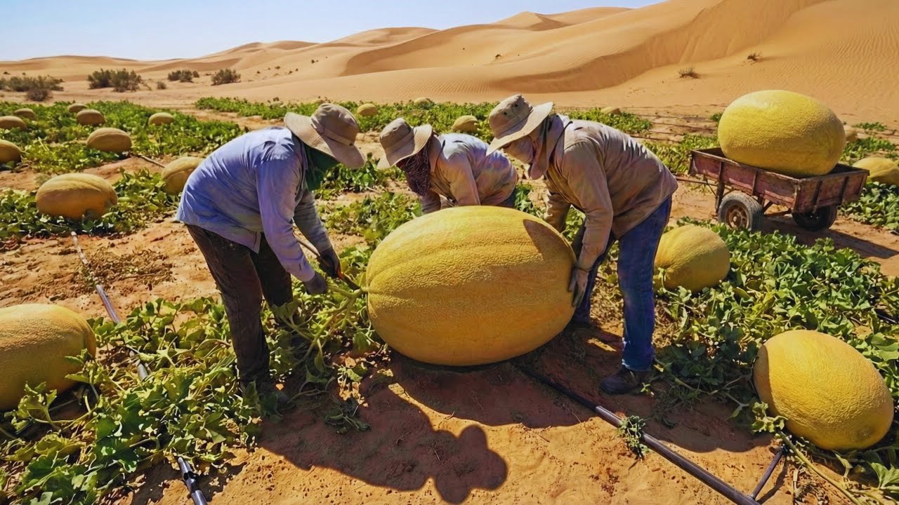 Cultivaron melones en el desierto de Perú ¿cuál será el resultado