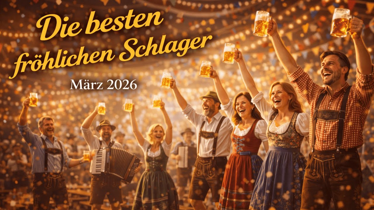 Die besten fröhlichen Schlager – März 2026 🍻