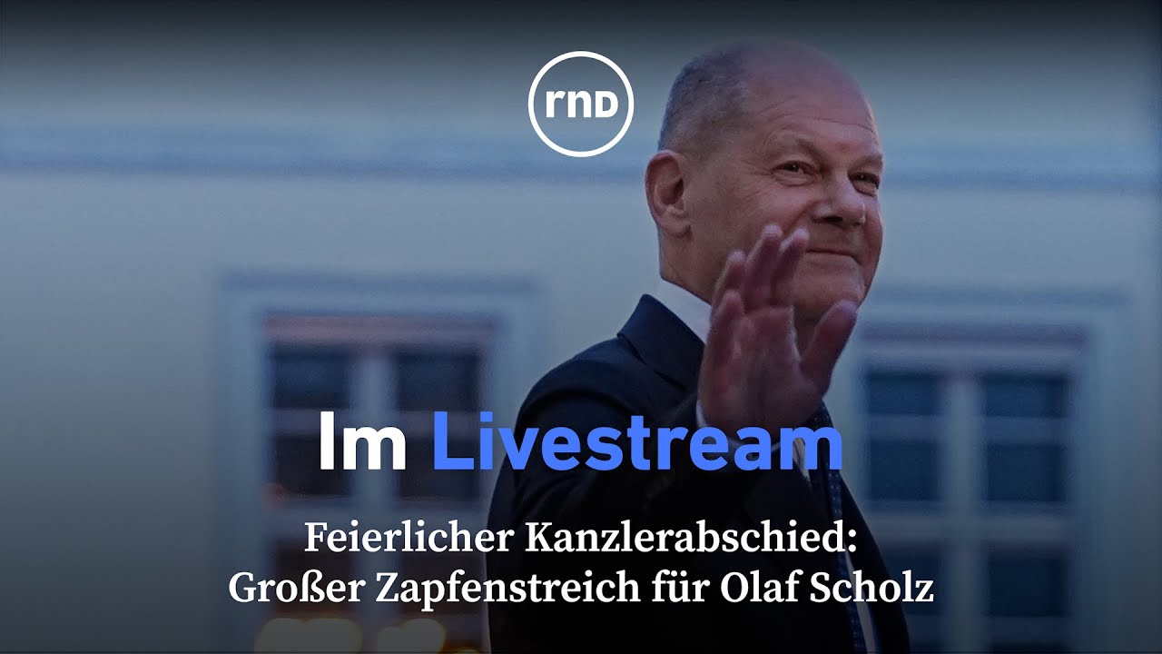 Feierlicher Kanzlerabschied: Großer Zapfenstreich für Olaf Scholz