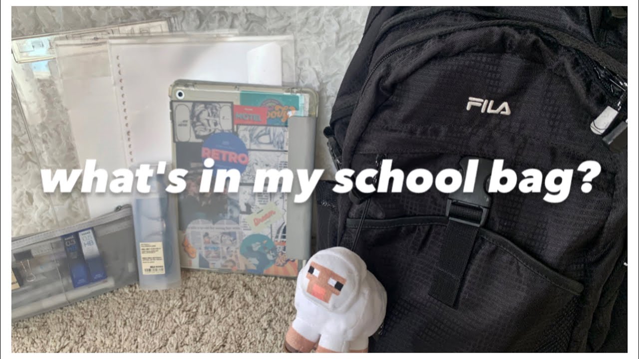 【what's in my school bag?】高校生のリュックの中身👩🏻🧳ポーチの中身👛🫶🏻