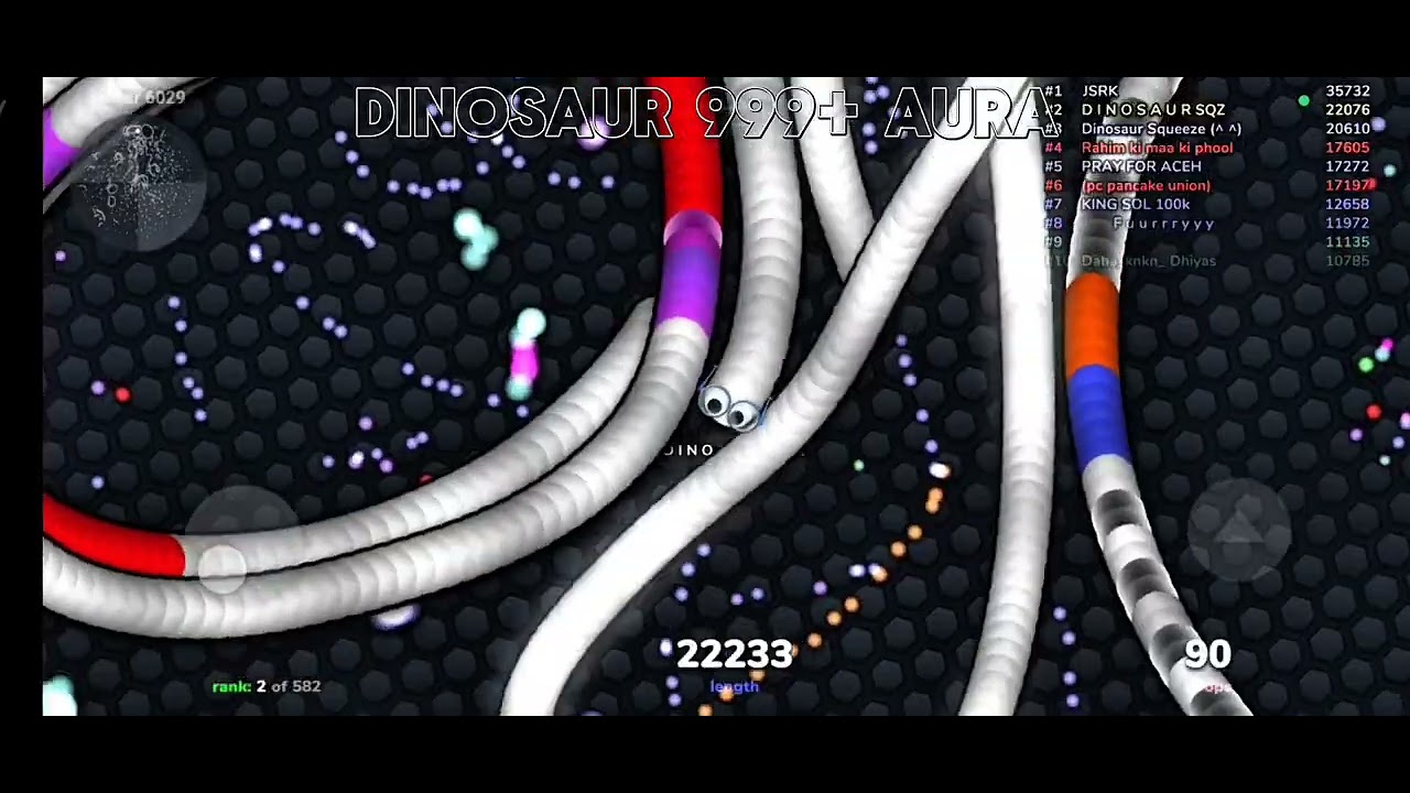 Me vs all pro players best gameplay #slither.io #6
