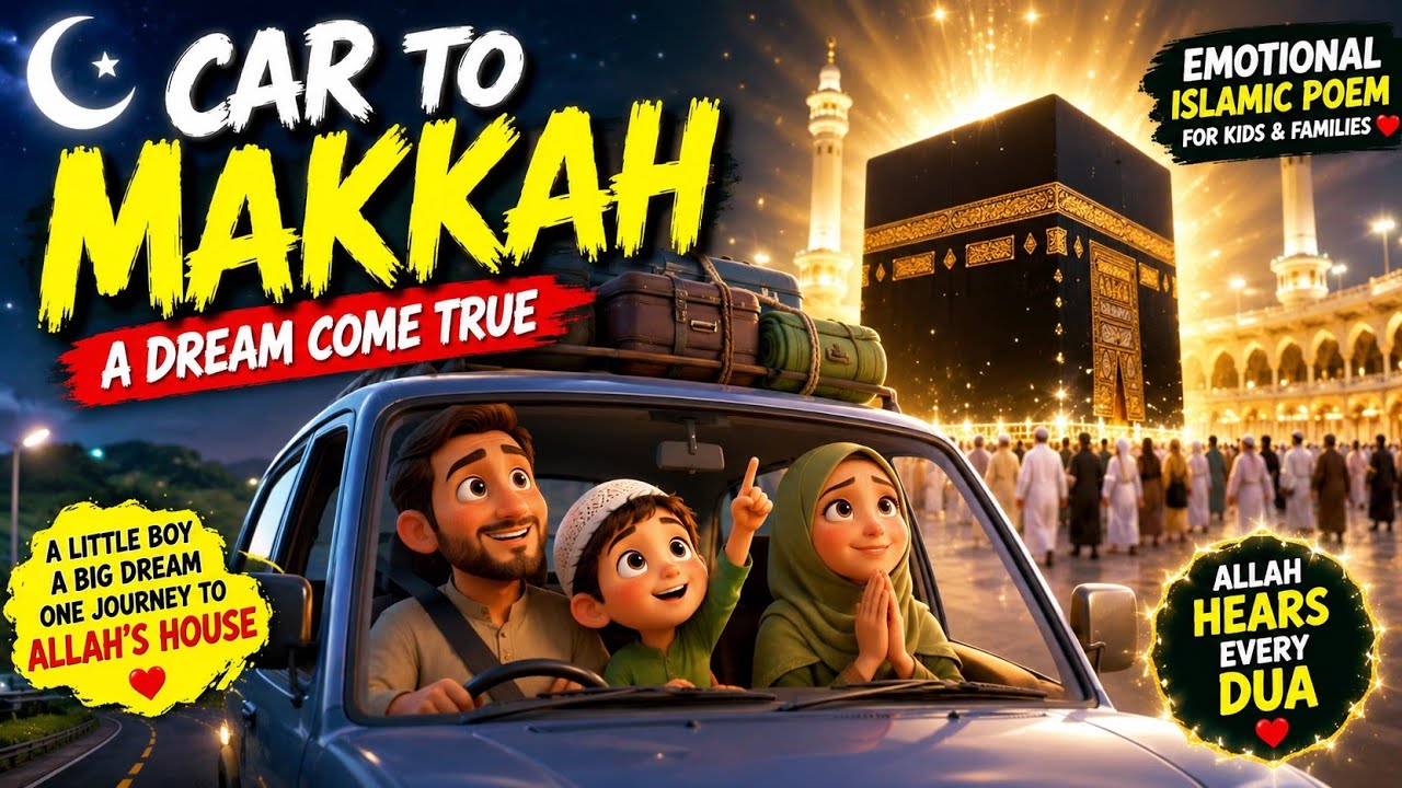 Car to Makkah 🕋 | A short Islamic poem about faith, family & dua