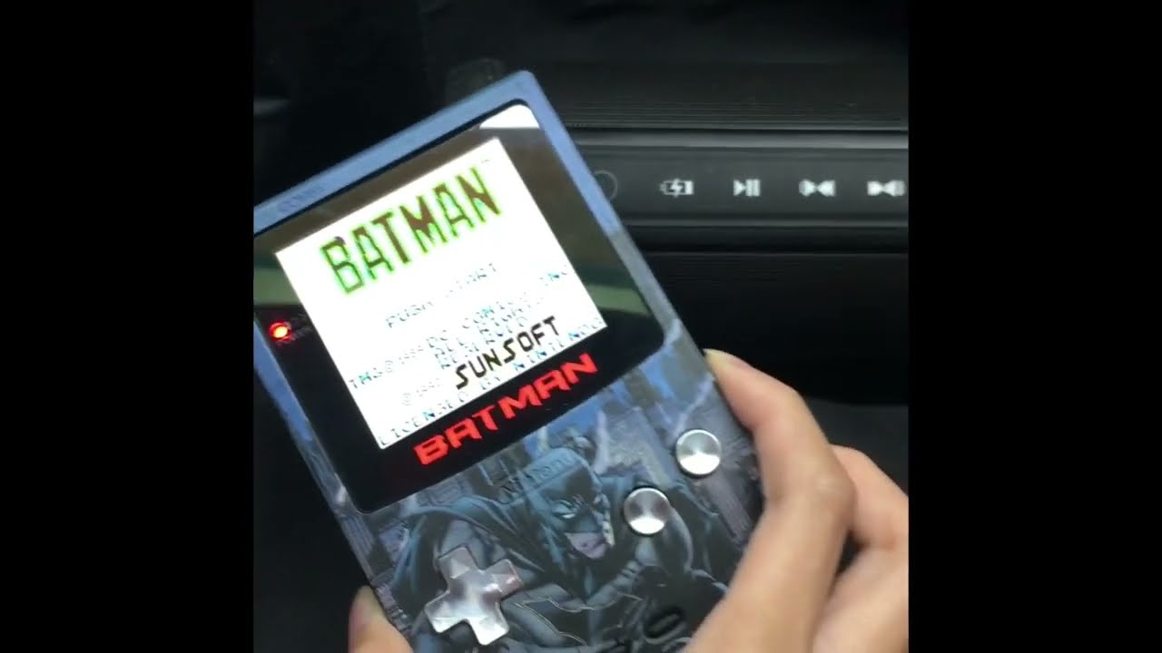 Modded Gameboy Color with Bat Signal + Bluetooth Test Run || Catto Creates