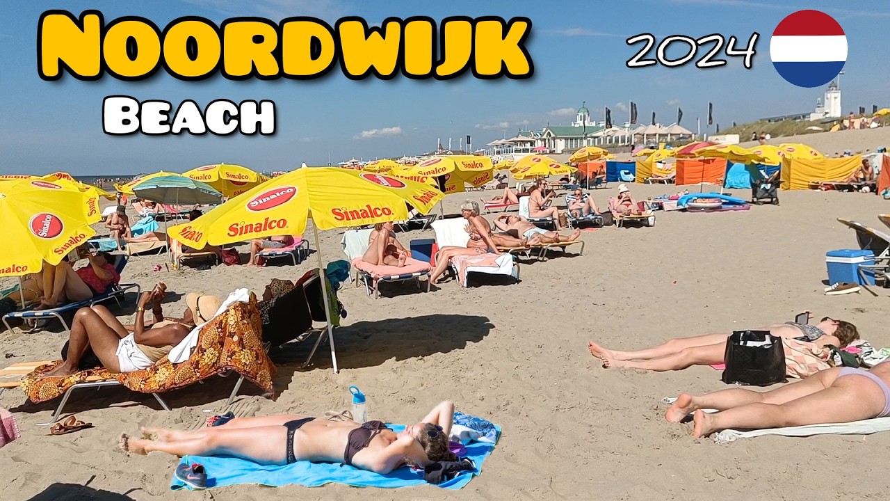 Noordwijk Beach:One of the best beach in the Nederlands.Highlights boulevard.beach walk.summer 2024