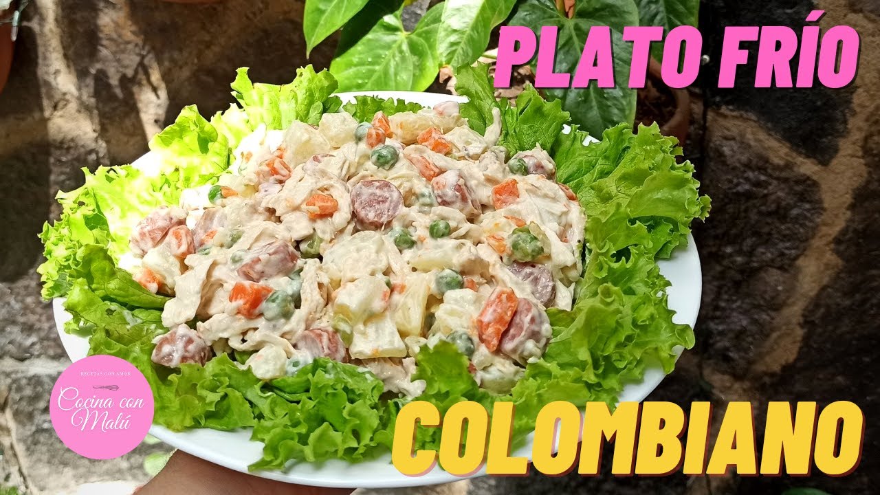 🇨🇴 PLATO FRIO COLOMBIANO | Como preparar ensalada de papa CON POLLO 🥰