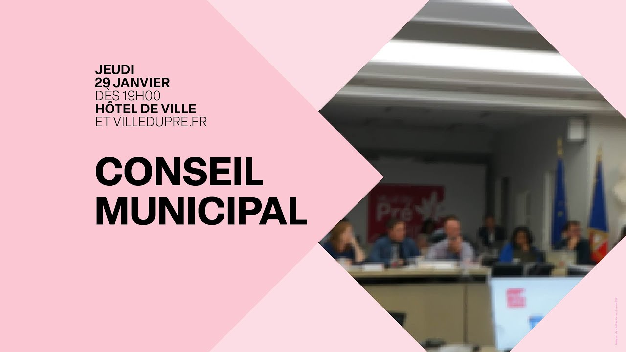 Conseil municipal du 29 janvier 2026