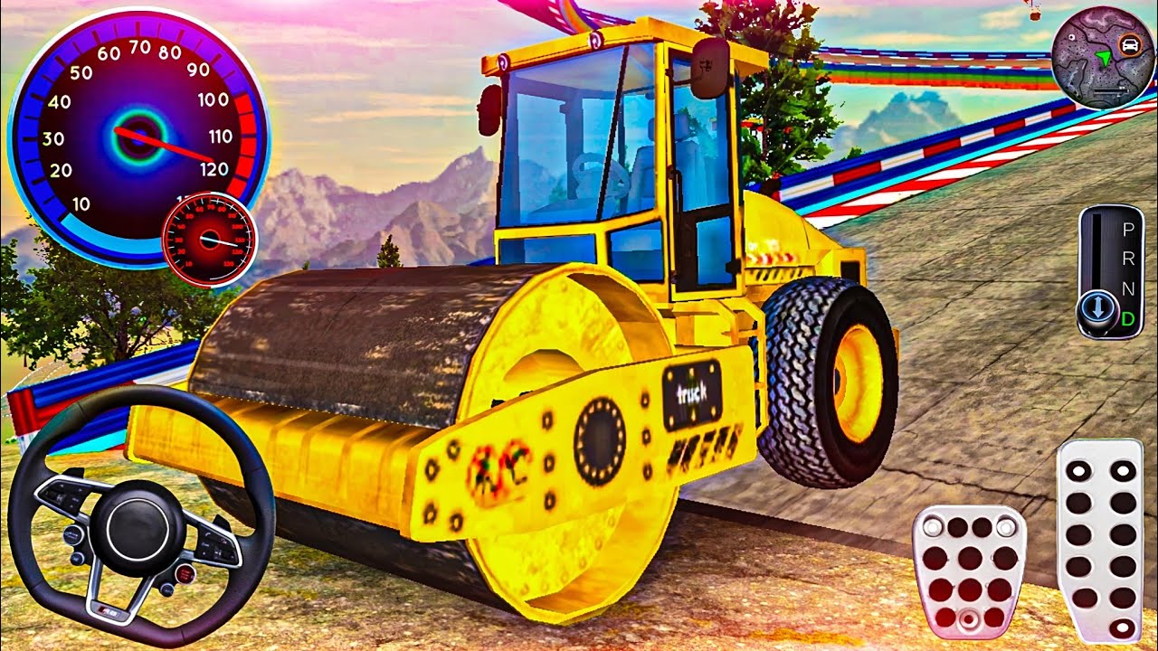 Road Roller Truck || Mega Truck Simulator Games 3D Android Gameplay