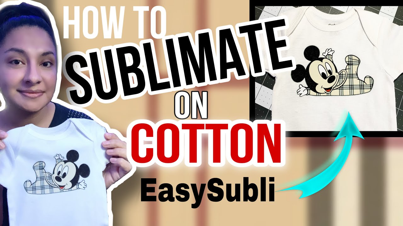 HOW TO SUBLIMATE ON 100% COTTON USING EasySubli | Epson 15000 Tutorial