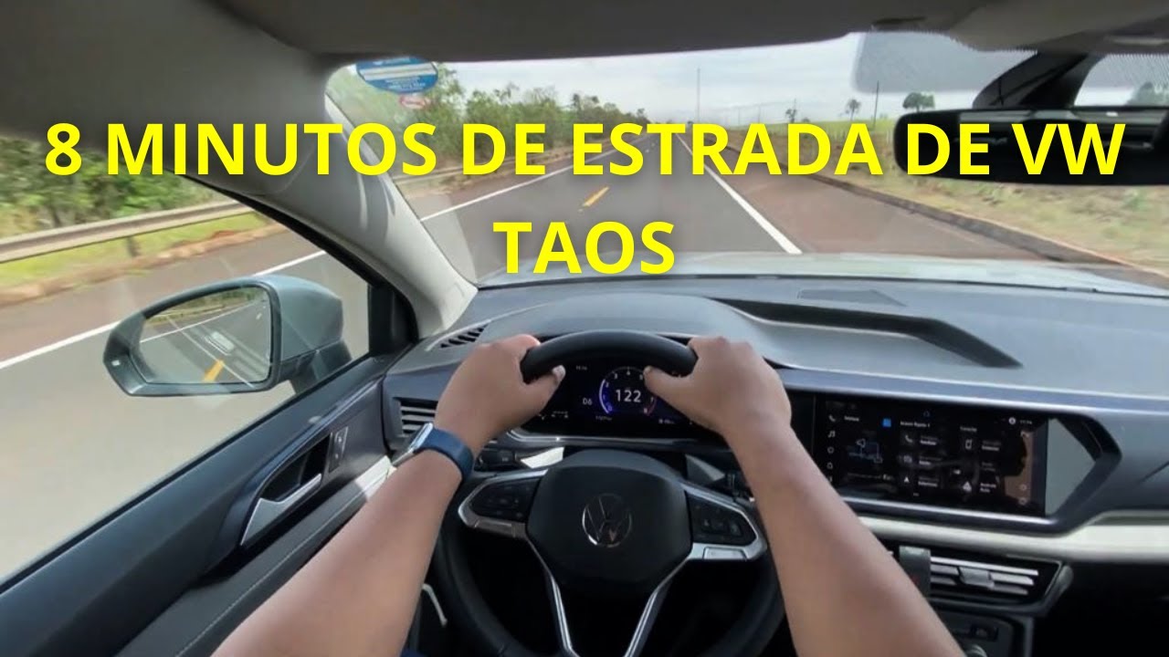 8 MINUTOS DE ESTRADA DE VOLKSWAGEN TAOS COMFORTLINE 250 TSI 2022 🔥🔥🔥