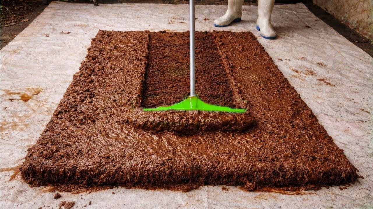 INSANE Red Shaggy Rug Cleaning ! The Most Satisfying ASMR Ever!