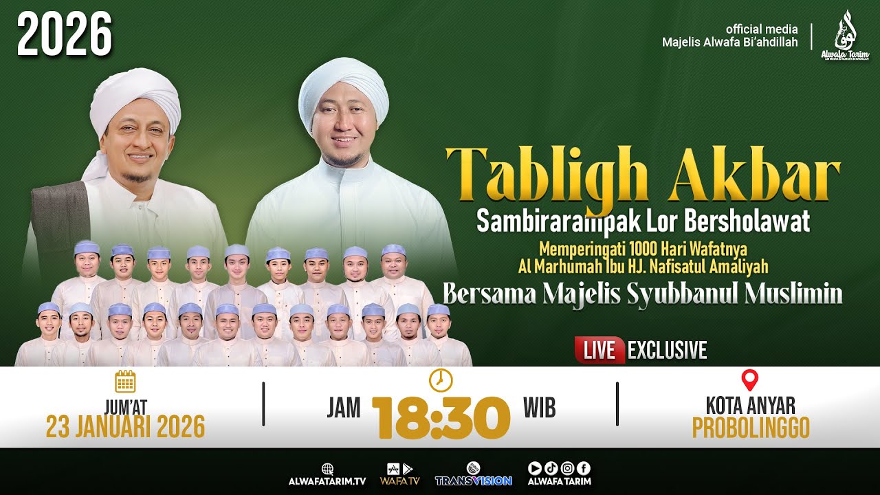 🔴LIVE | TABLIGH AKBAR MAJELIS SYUBBANUL MUSLIMIN BERSAMA AL HABIB HASAN BIN ISMAIL AL MUHDHOR