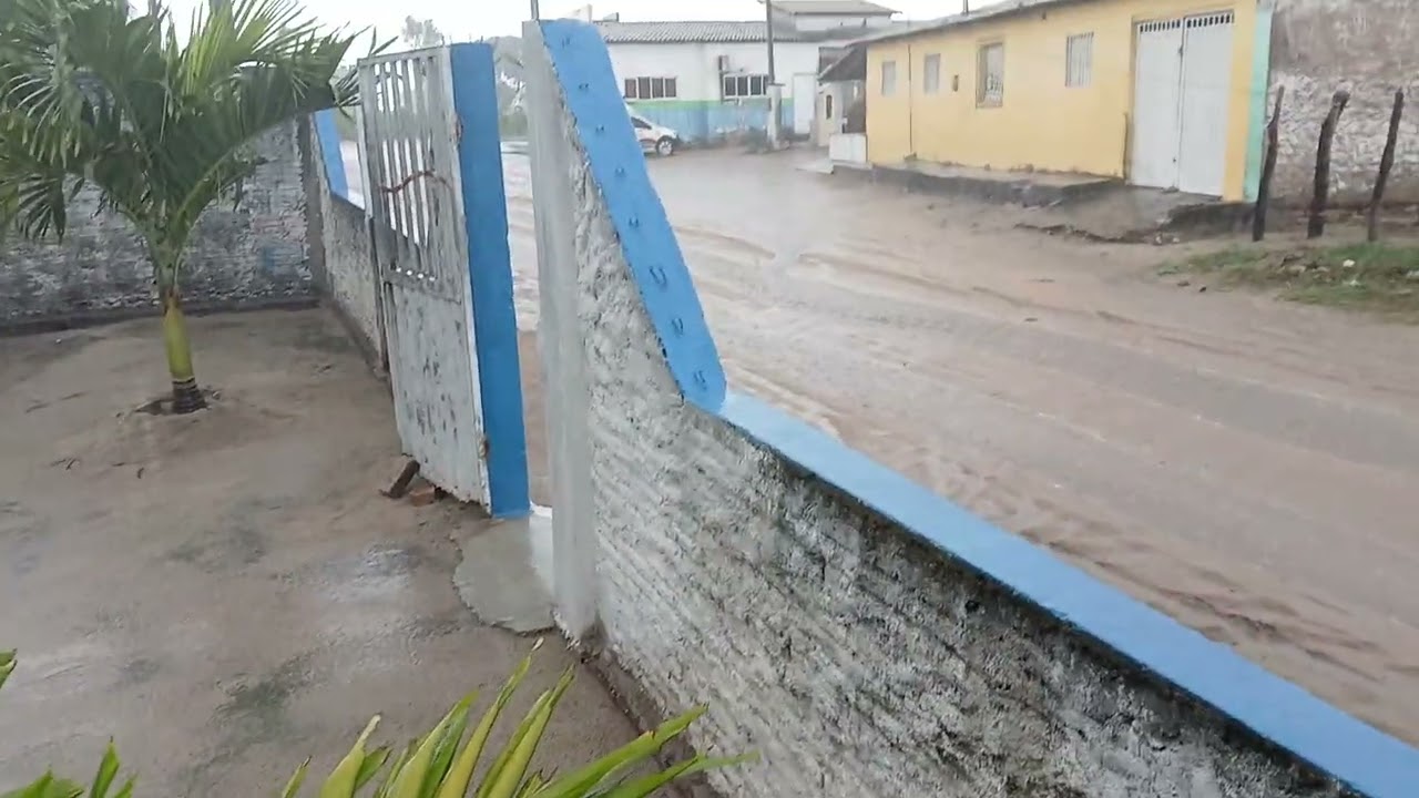 O vídeo de hoje e mostrando a chuva no sítio cajueiro Lagoa salgada RN 