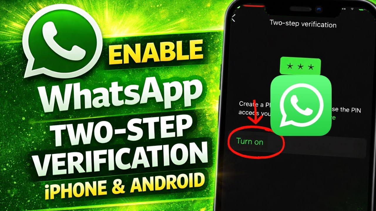Как включить двухфакторную аутентификацию в WhatsApp (iPhone и Android) #WhatsAppTwoStepVerification