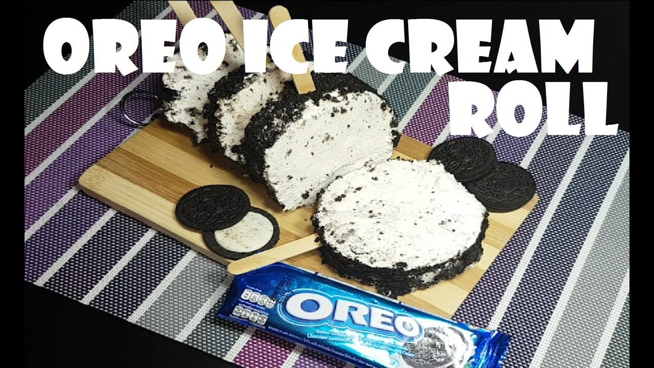 Oreo Ice Cream Roll | how to make Oreo Ice Cream Roll | Oreo ice cream recipe