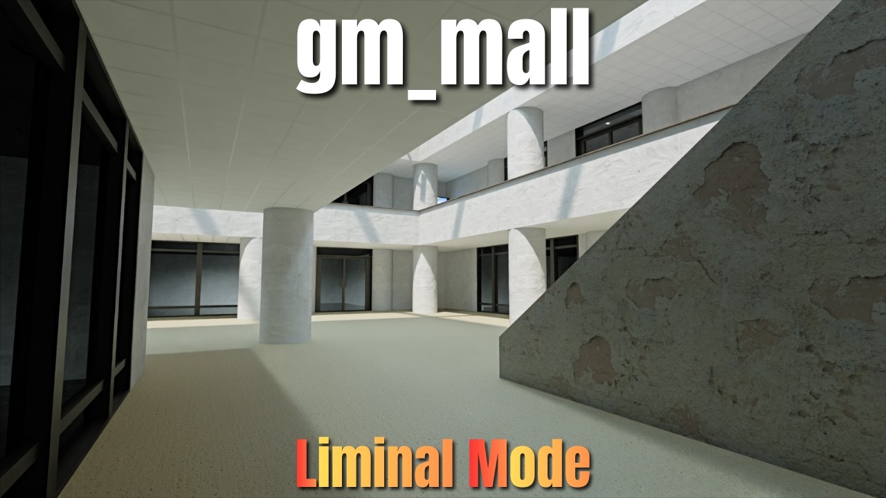 Exploring Liminal Spaces: gm_mall - Garry's Mod