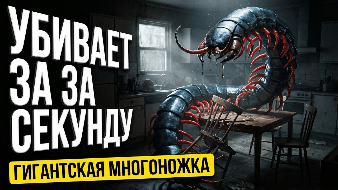 Многоножка Длиной 2,5 Метра. Заползала В Дома. Могла Убить Человека.