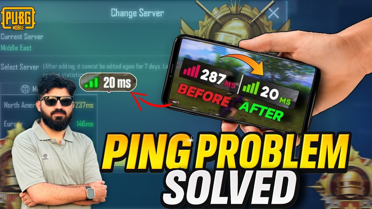 How to Fix High Ping in PUBG Mobile | Solve High MS Issue on All Servers | PUBGM