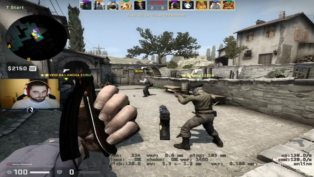 Fallen plays faceit with friend