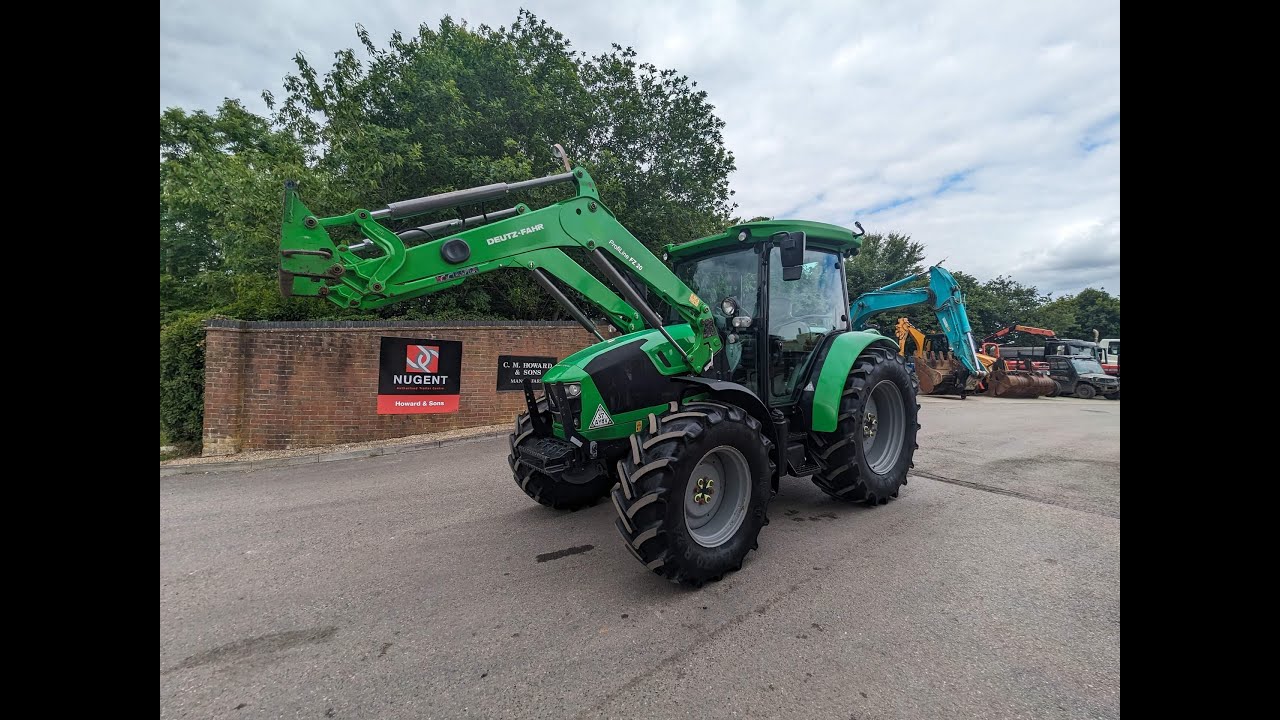 DEUTZ 5125 LOADER TRACTOR WALKAROUND VIDEO