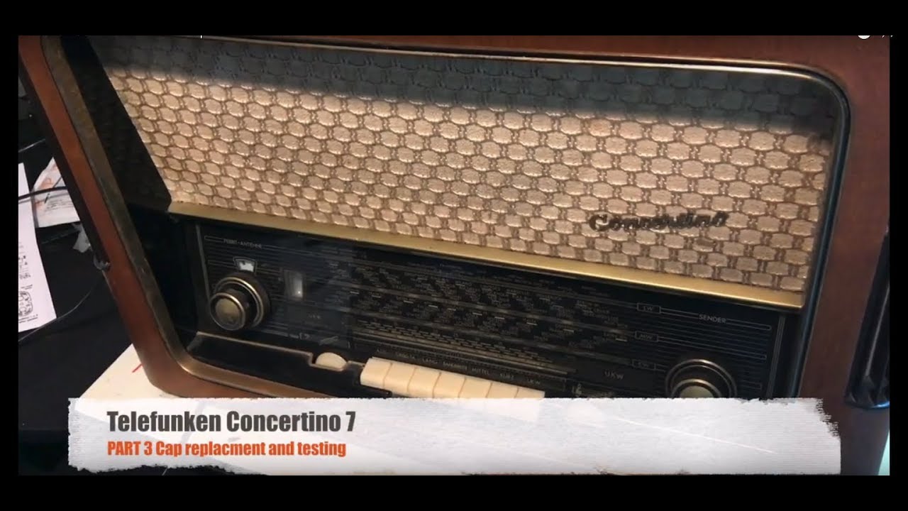 Telefunken Concertino 7 Radio Repair Part 3 of 5