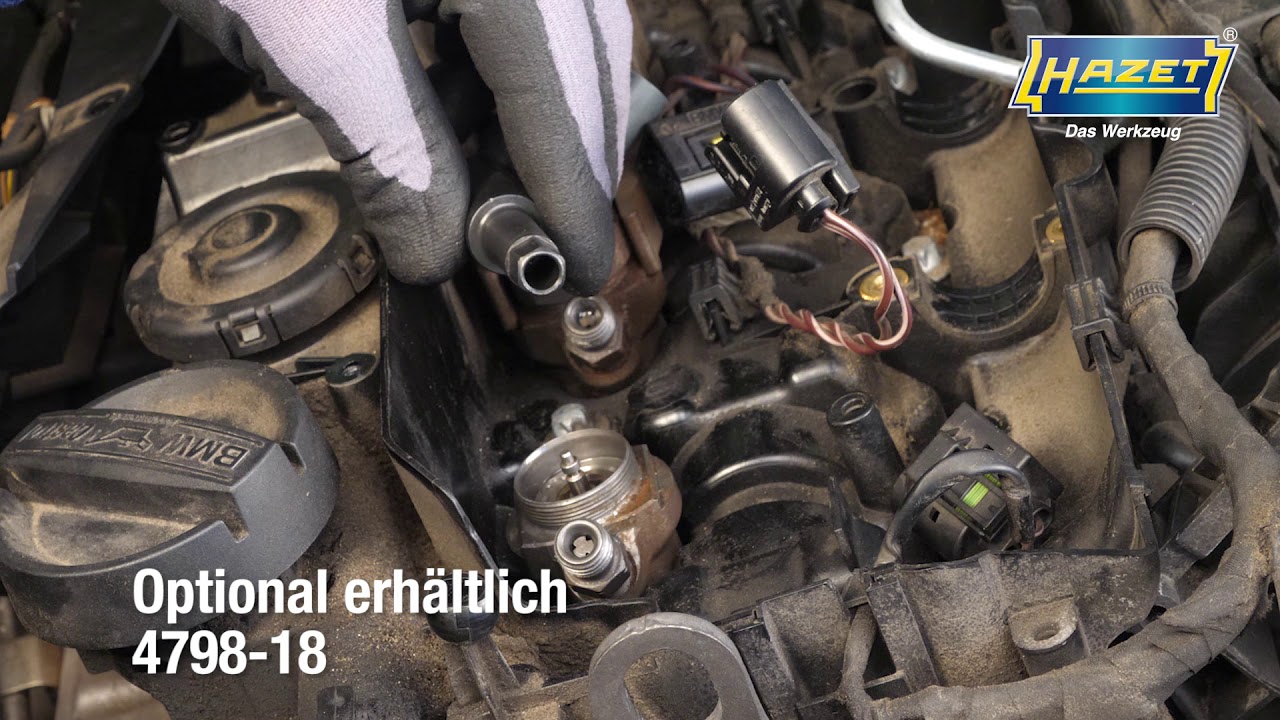 HAZET Universal Injektor-Demontage Werkzeug-Satz, mechanisch mit Bosch-Adapter 4798-5/25