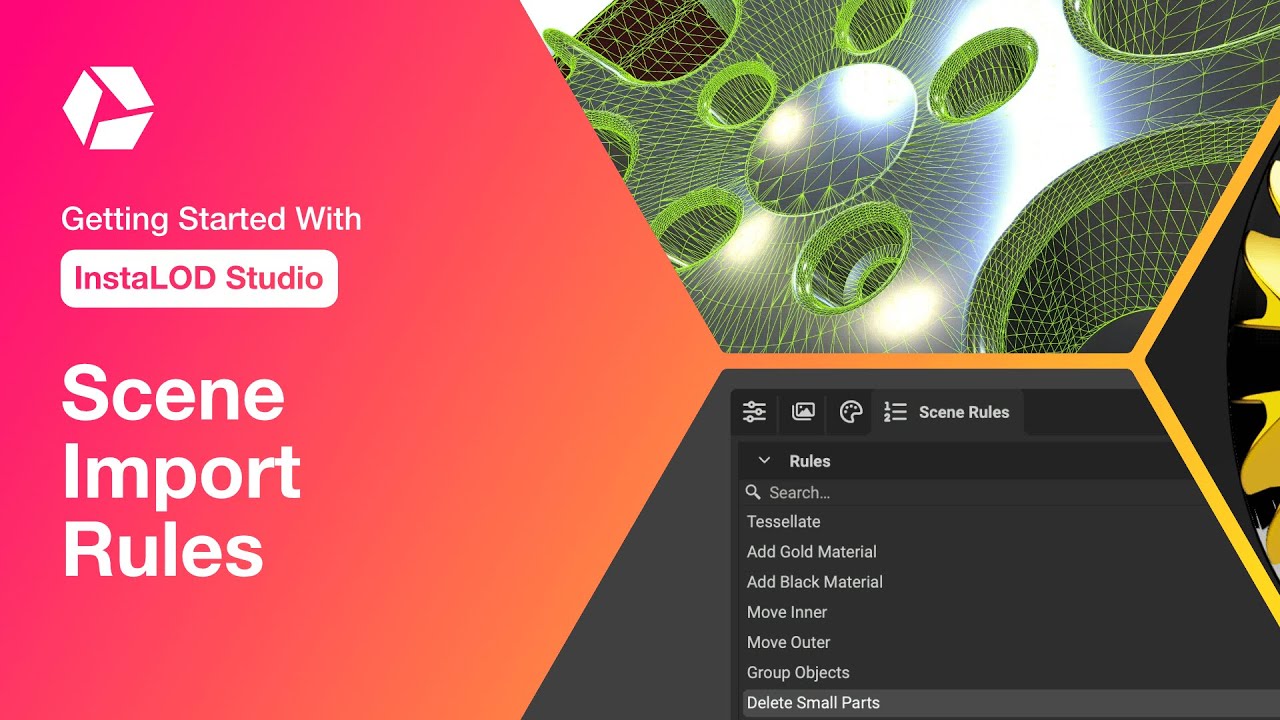 InstaLOD Automatic Data Regeneration and Scene Import Rules with InstaLOD Studio
