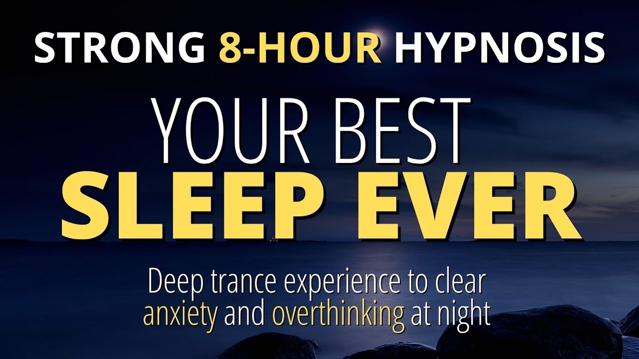 Deep Sleep Hypnosis To Reduce Anxiety At Night | 8-hour black screen experience