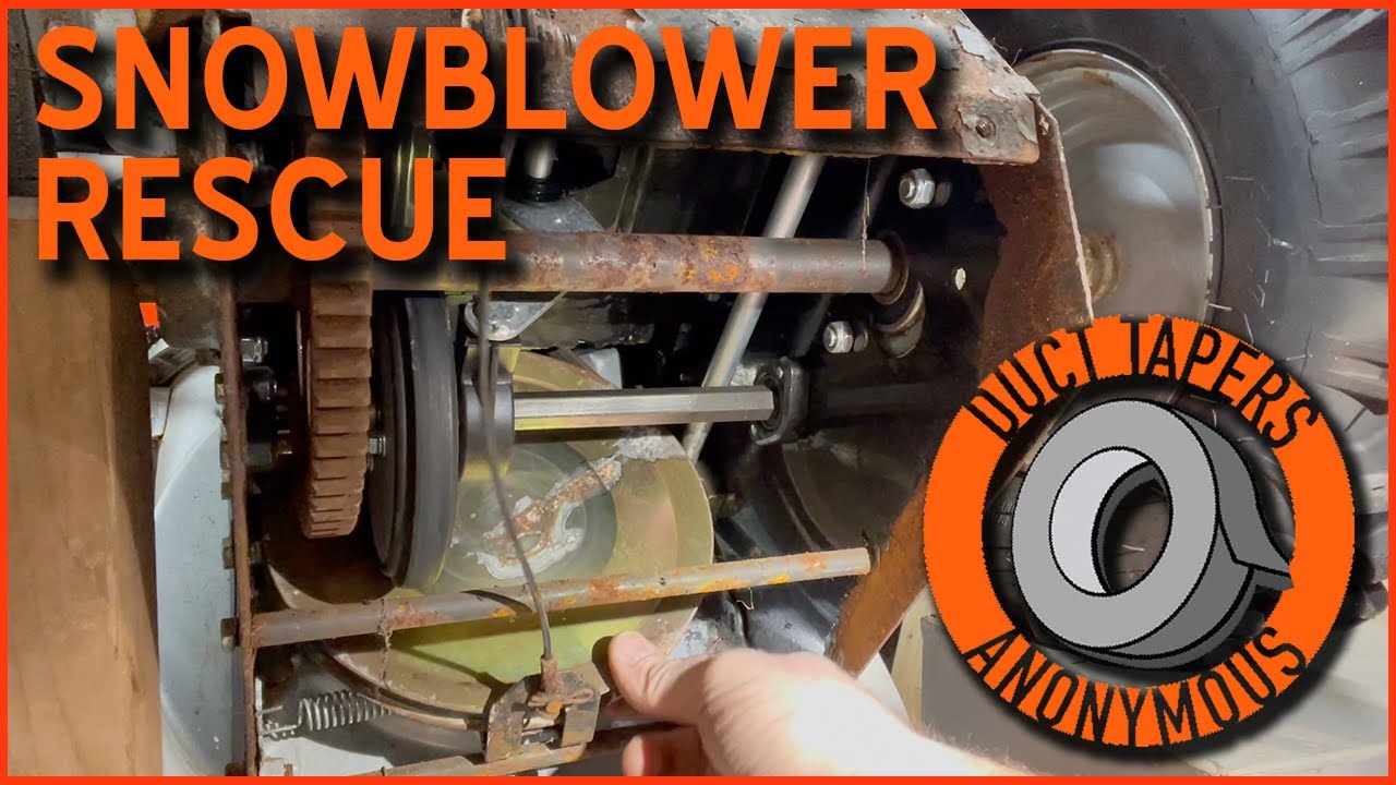 SNOWBLOWER RESCUE More than a simple repair: extreme rust, transmission, cables
