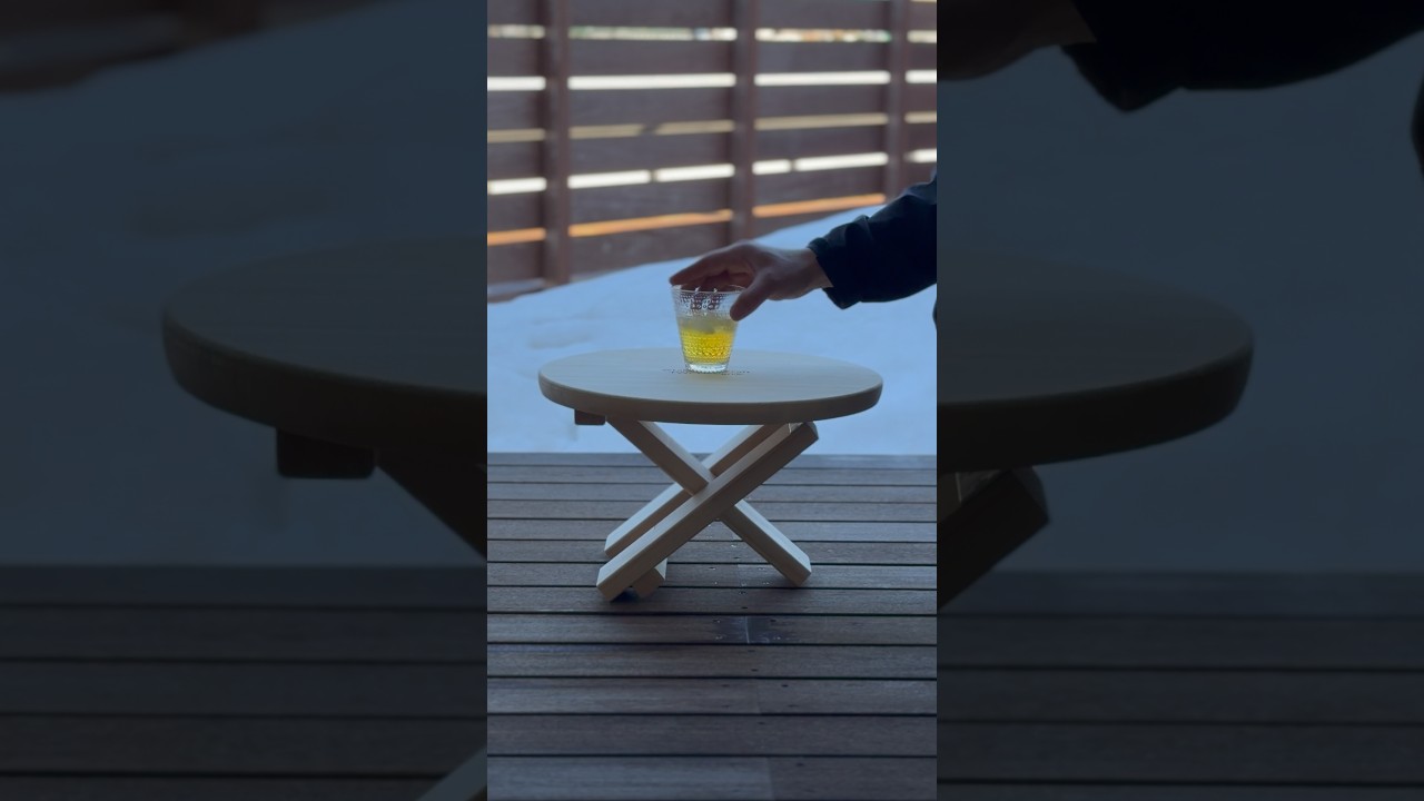 My Favorite Edge | Folding Table #shorts #woodworking #diy