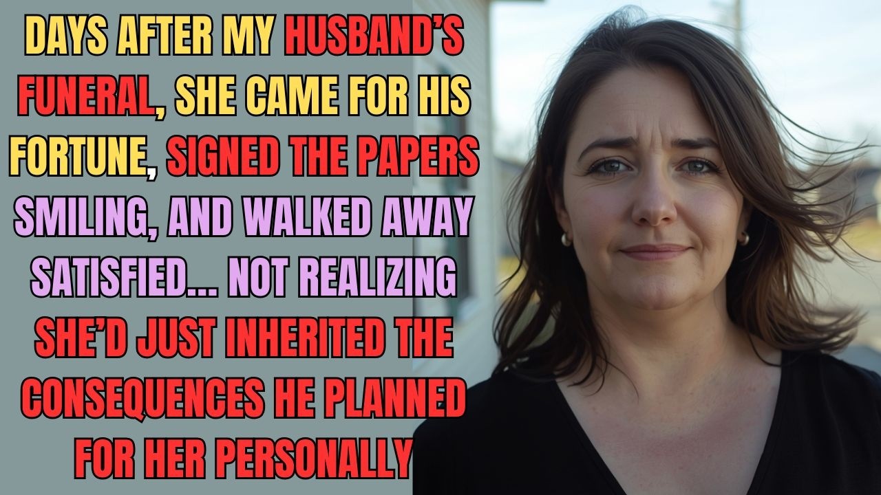 At My Husband’s Funeral She Measured My House… She Didn’t Know It Was a Trap