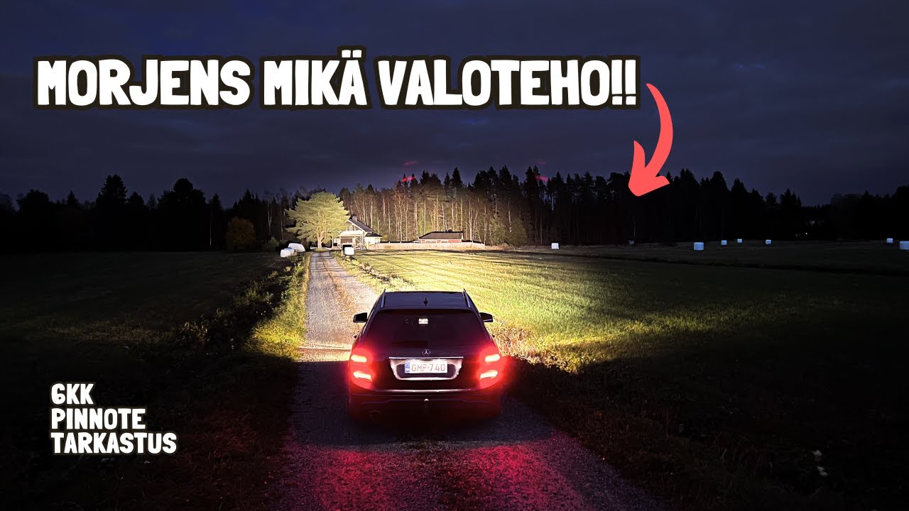 6kk pinnote testi + lisävalojen asennus!