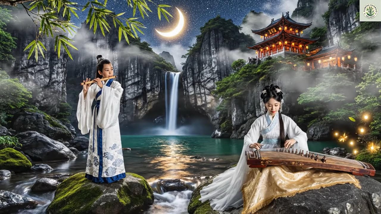 Chinese Zen Music – Silver River at Midnight 🌙  Flowing Bamboo Melodies