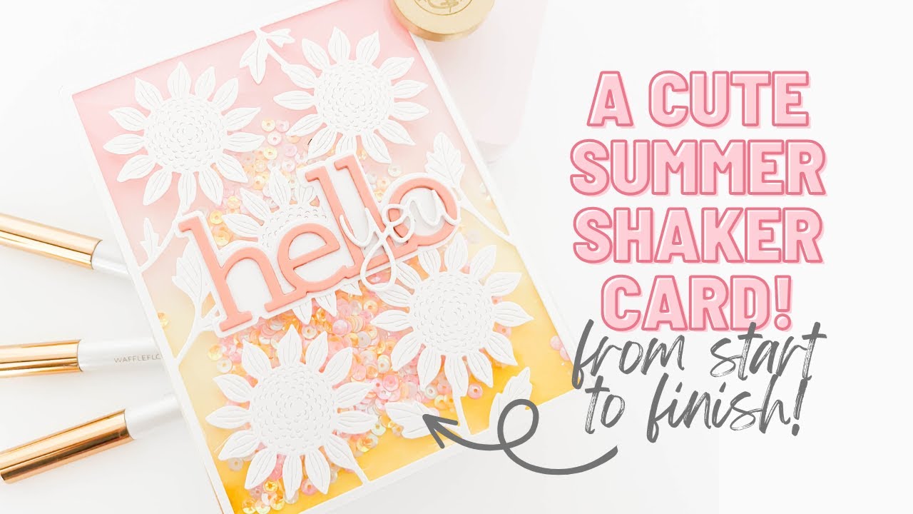 The Easiest Way To Make A Shaker Card | How To Make A Shaker Card from Start to Finish
