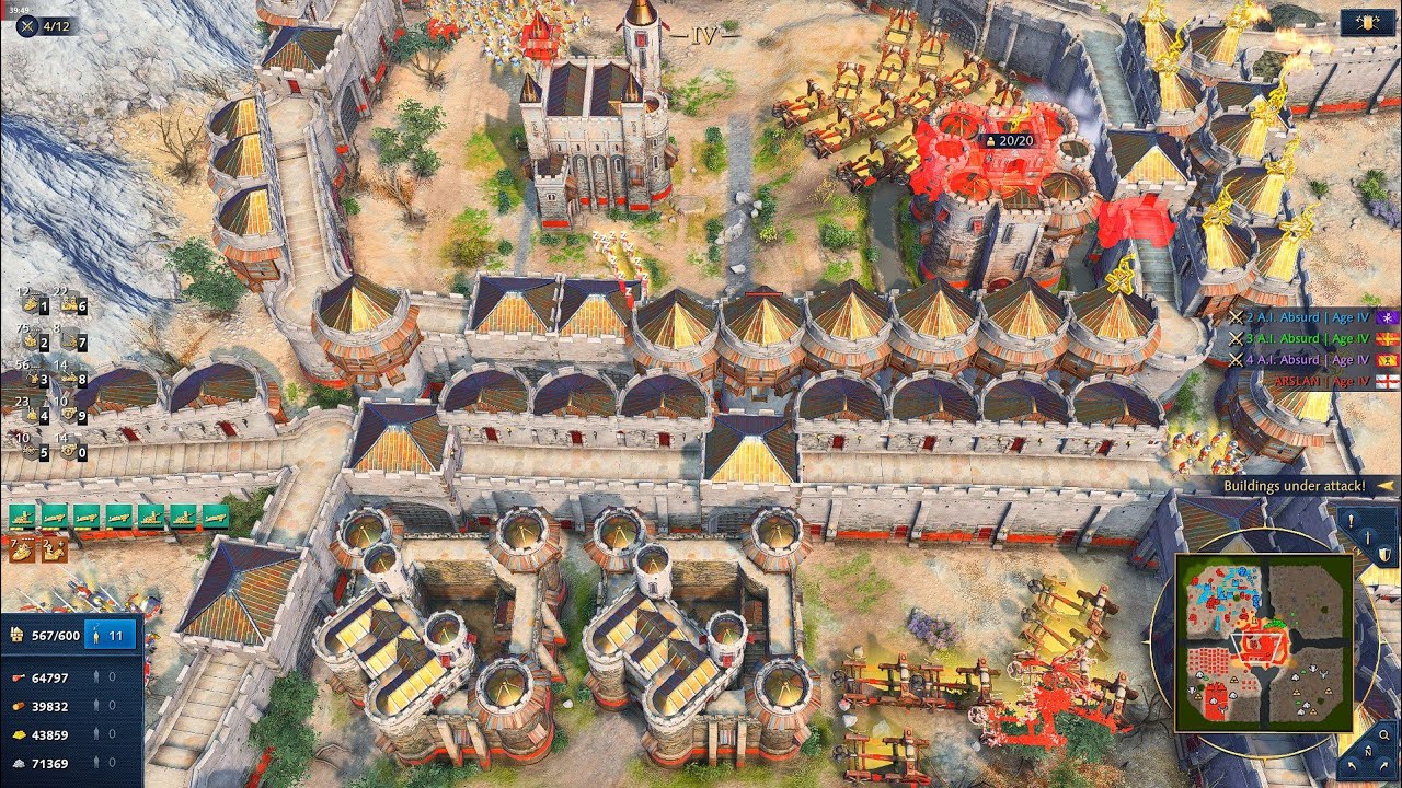 The ULTIMATE Turtle Strategy | Unbreakable English vs Byzantine, Macedonian & Malian Coalition |AOE4