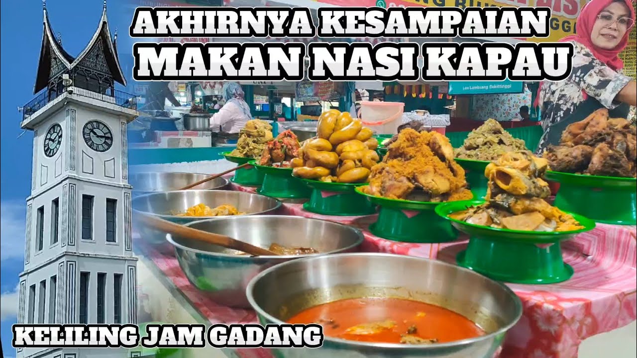 NYOBAIN NASI KAPAU KHAS BUKITTINGGI DAN AIA TAWA CINCAU || Trip Sumatra Barat