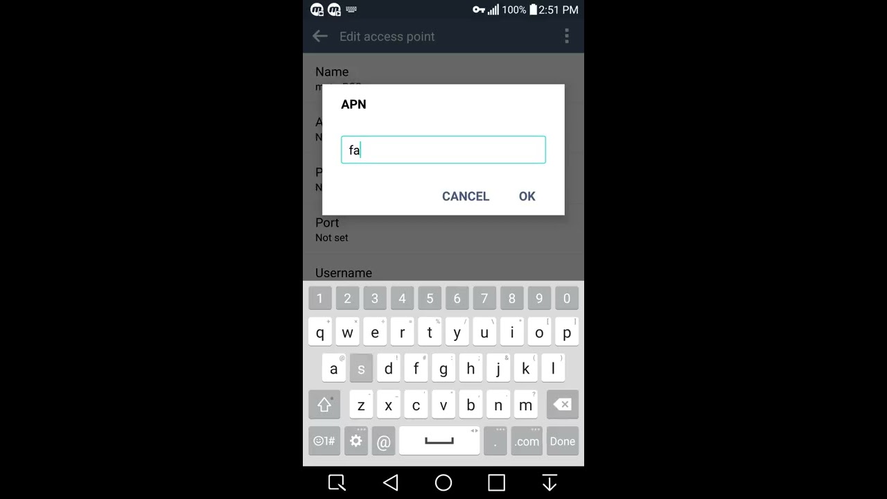 Fixed - No 4G LTE Data / No Service - Setup metroPCS APN on Android