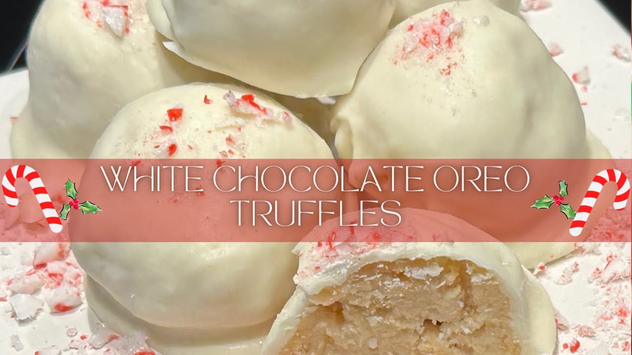 EASY White Chocolate Oreo Truffles