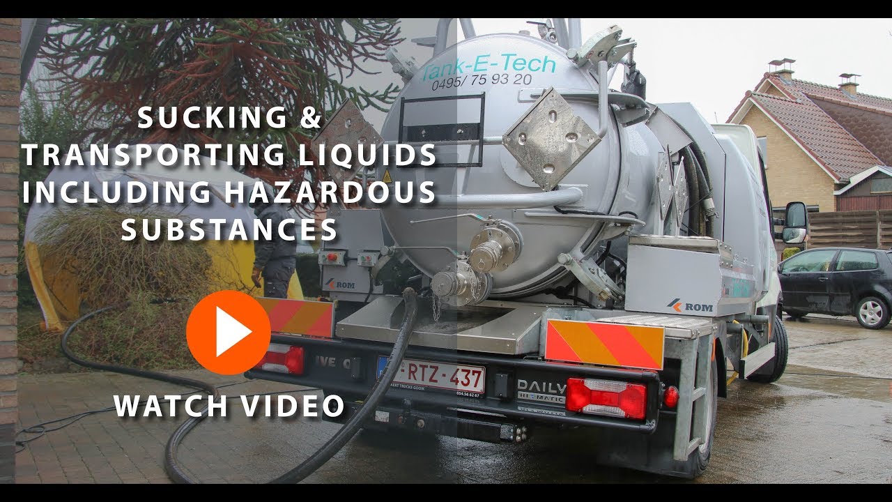 ROM VAC 1750 ADR vacuum truck for cleaning in chemical, petrochemical, shipping and food industry