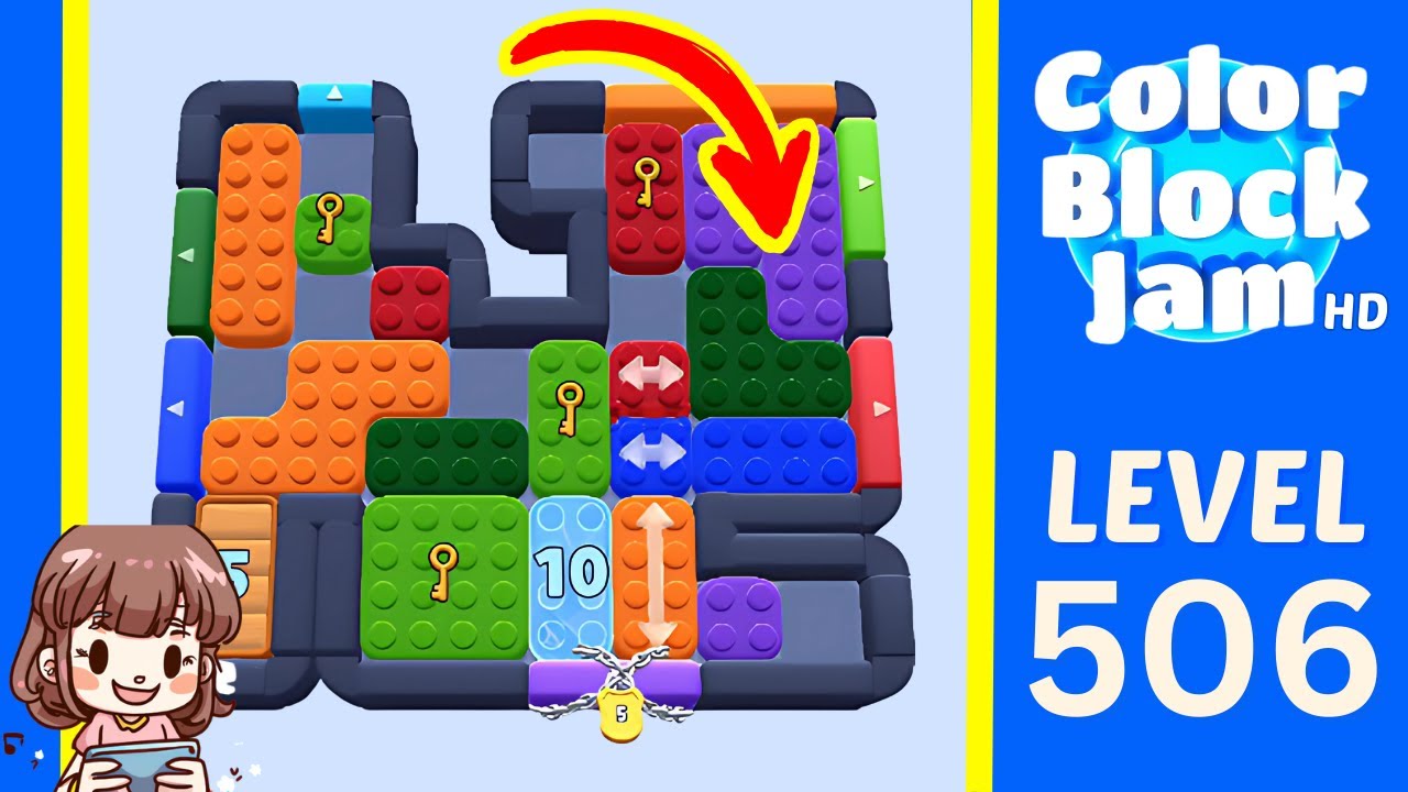 Color Block Jam Level 506 Solution Walkthrough