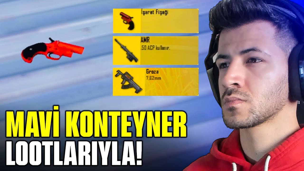 MAVİ KONTEYNER LOOTLARIYLA WİN ALMAK?(FİŞEK+AMR+GROZA) pubg mobile