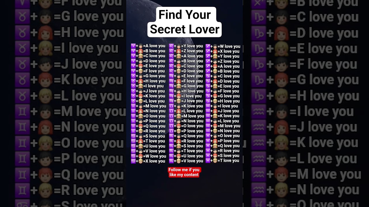 Find Your Secret Lover