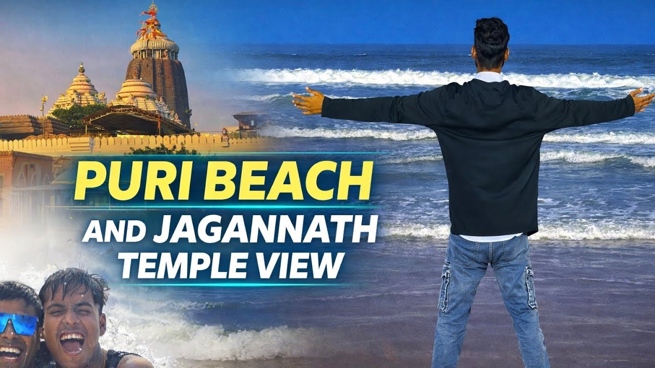 Puri Beach & Jagarnath temple view, Vlog #puri#purijagannath #goldenbeachpuri 