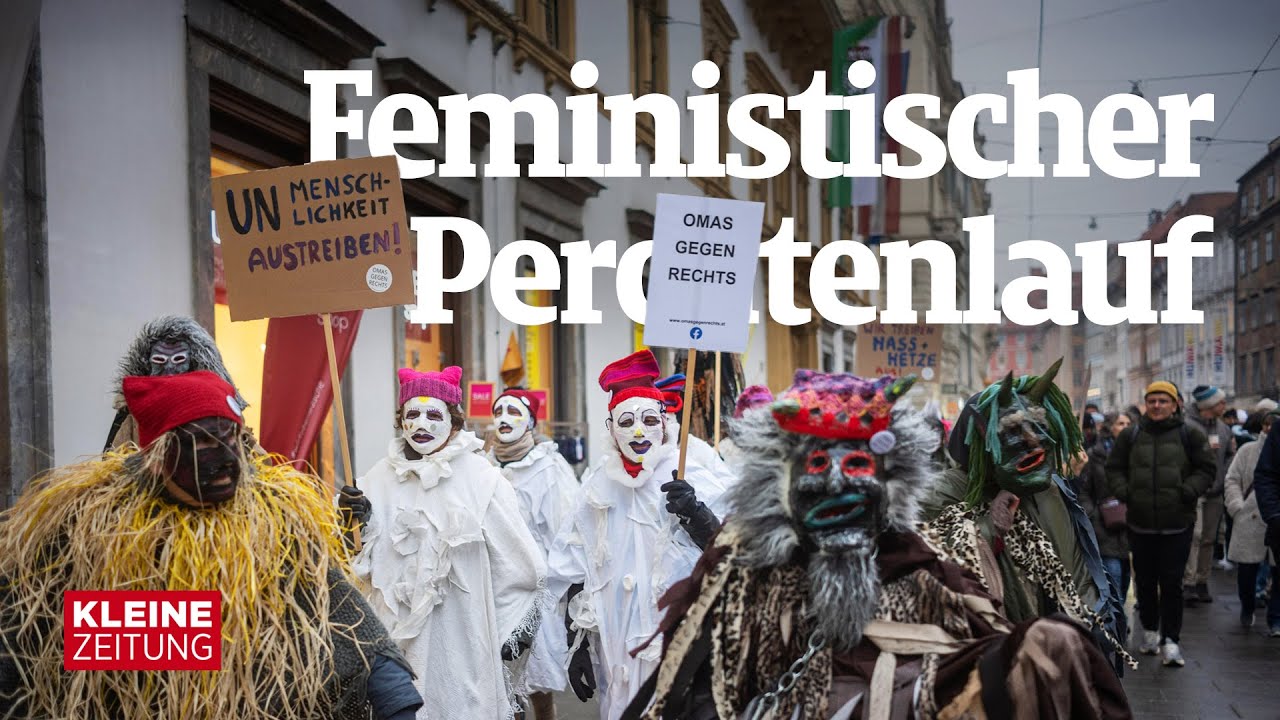 „Gibt bei uns genug böse Geister auszutreiben“ | Feministischer Perchtenlauf der 