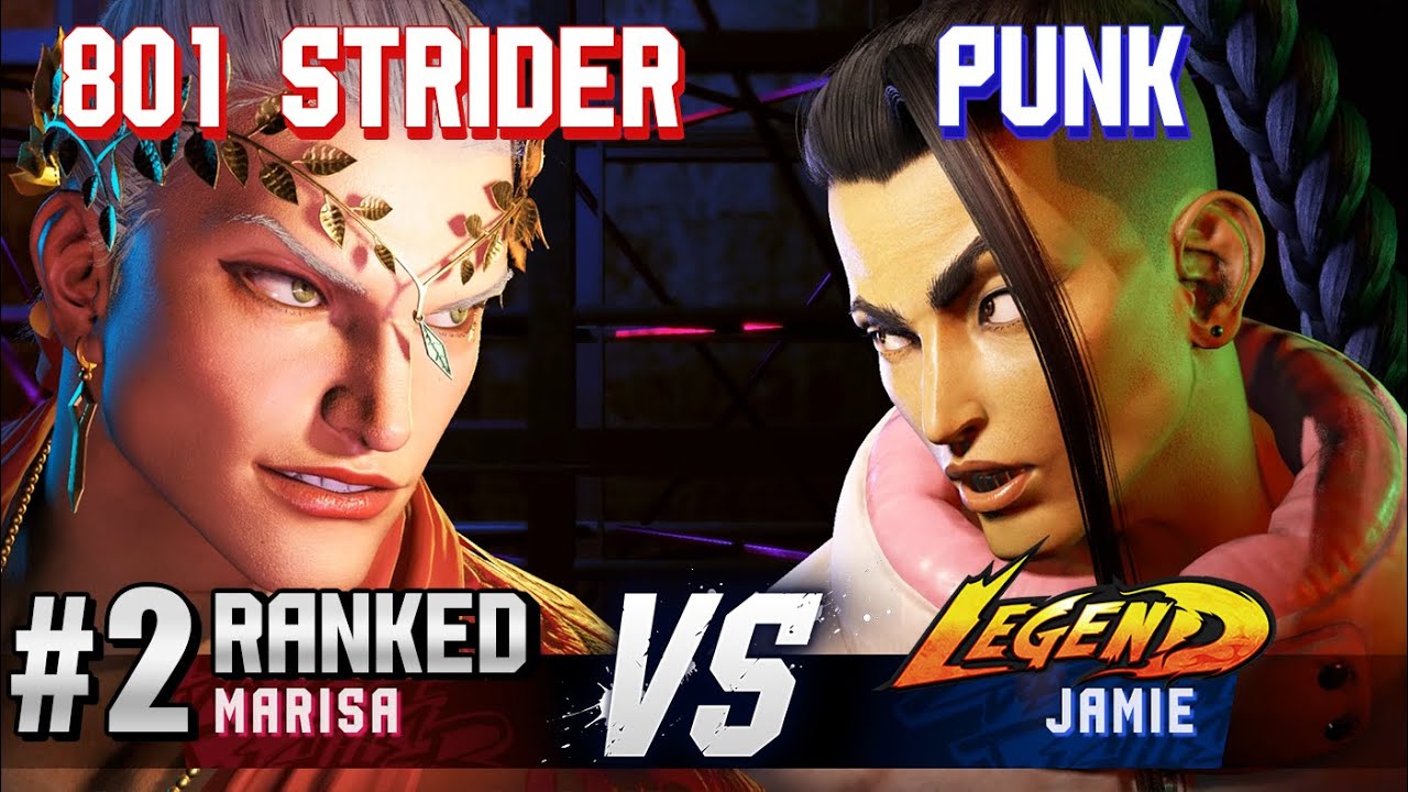 SF6 ▰ 801 STRIDER (#2 Ranked Marisa) vs PUNK (Jamie) ▰ High Level Gameplay