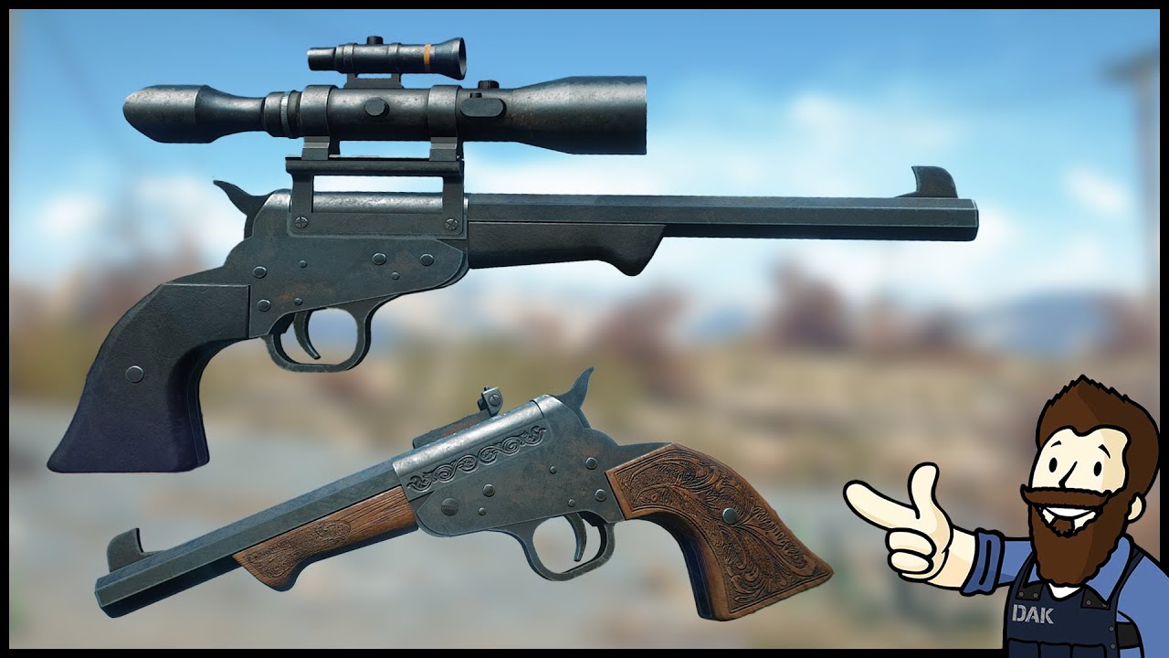 Карманная снайперская винтовка 45-70 калибра — модификация пистолета-марксмана Fallout 4