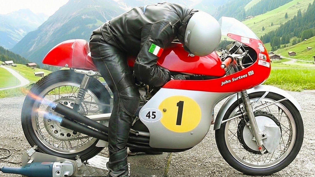 MIND-BLOWING START UP of a $1M MV AGUSTA Surtees & RARE PreWar BMW Bikes at Klausen Memorial