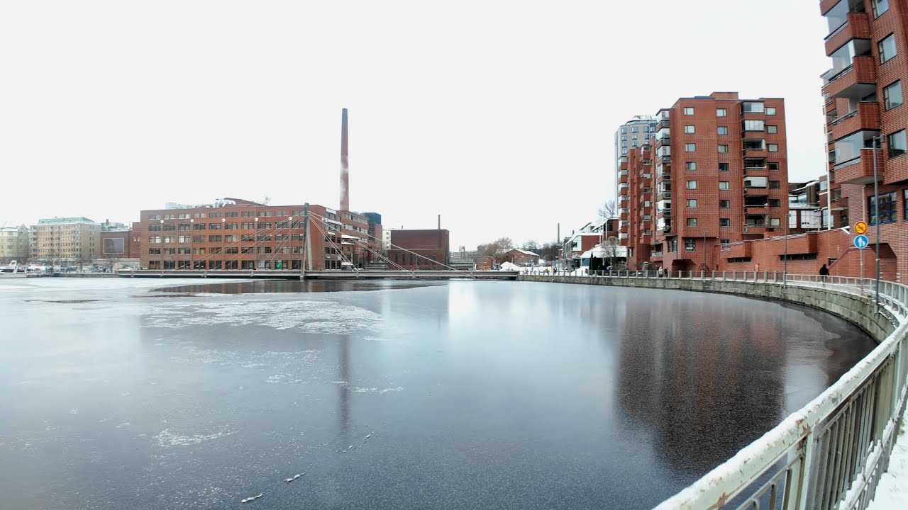Tampere Finland midday walk 4.1.2025.