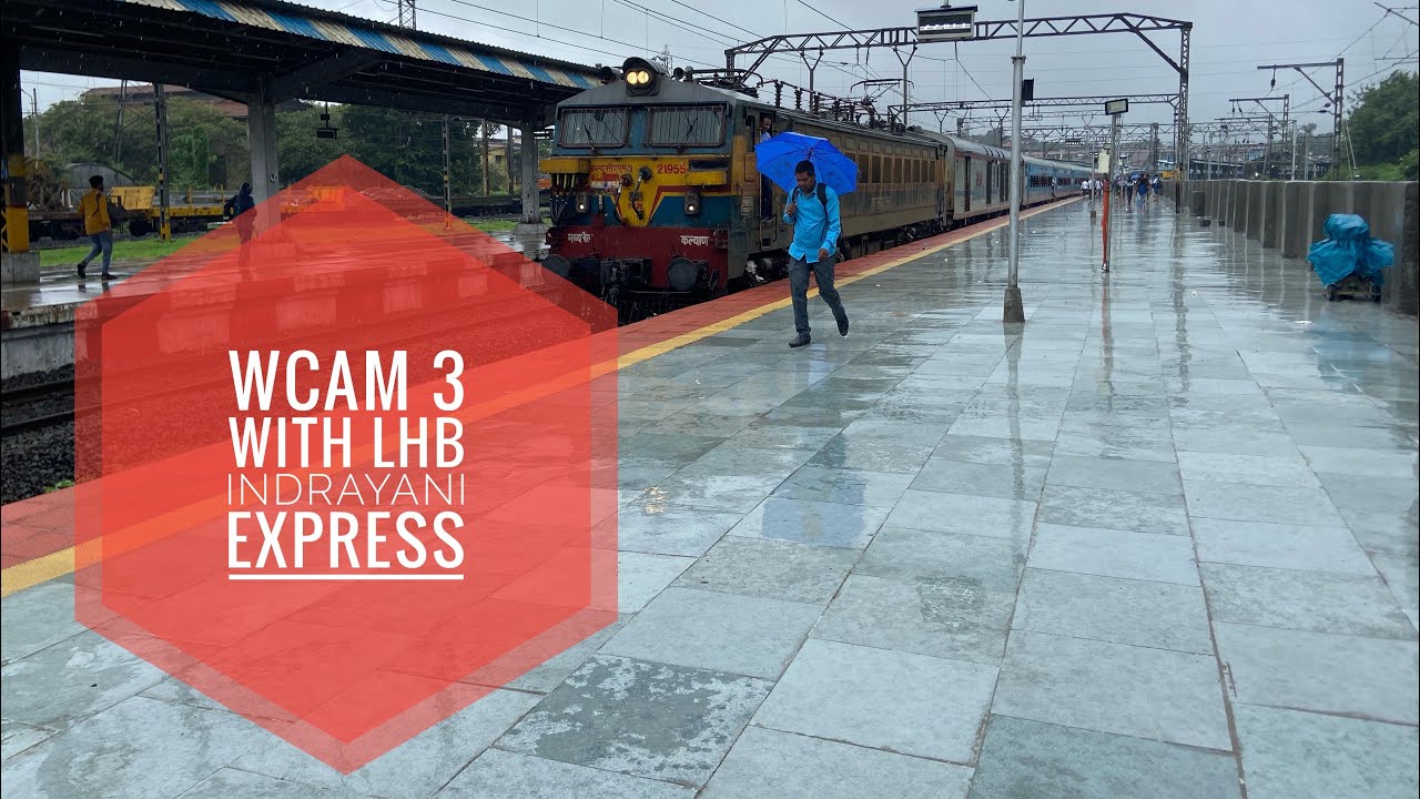 Indrayani Express with Kalyan WCAM 3 departing from Lonavala