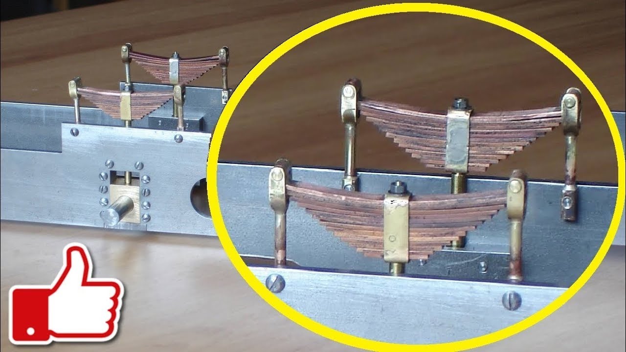 Making Leaf Springs for live steam Mainline Hunslet 'Charles' model