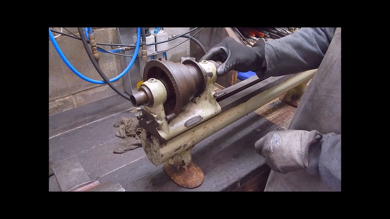 Early Schaublin 102 flat belt lathe headstock teardown